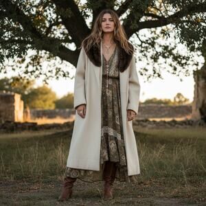 1940s 100% Cashmere Coat w/ Detachable Mink Collar – Exclusively for Dumas